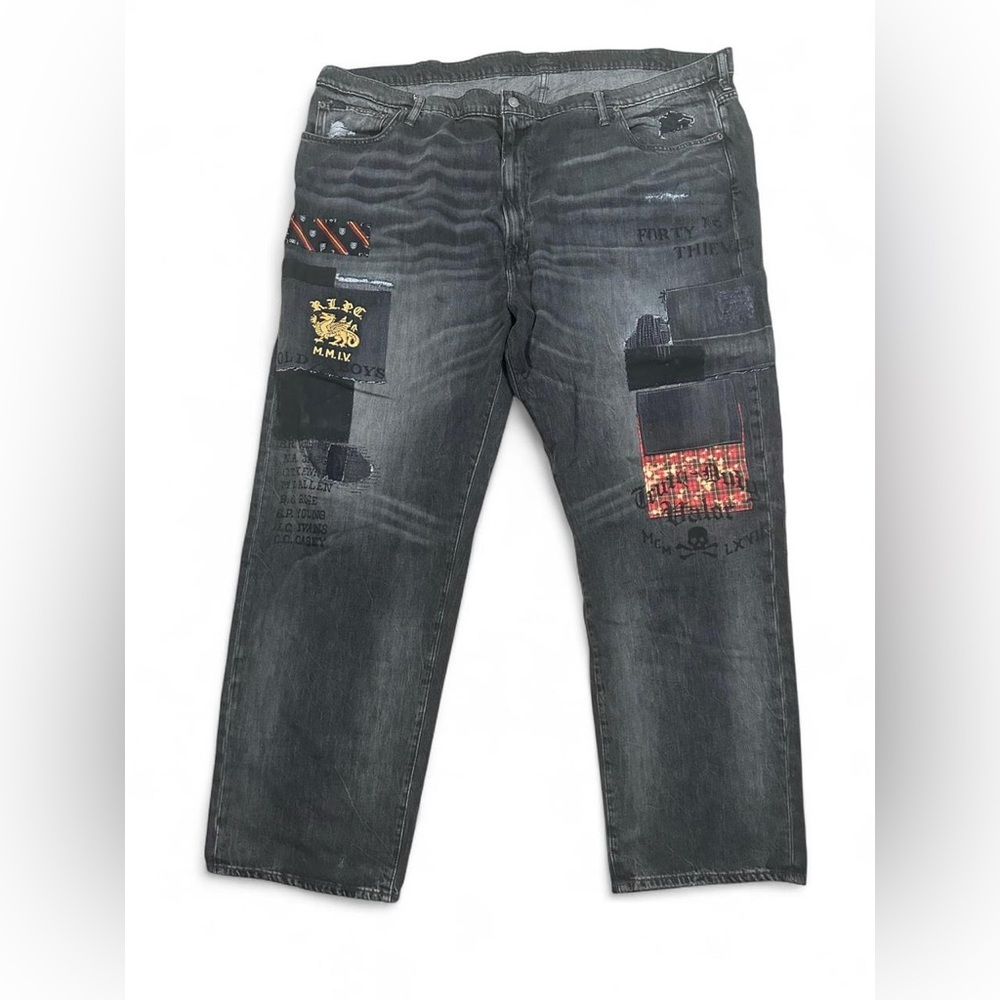 Polo Ralph Lauren Men’s Black Varick Slim Straight Denim Jeans Size 50Bx32